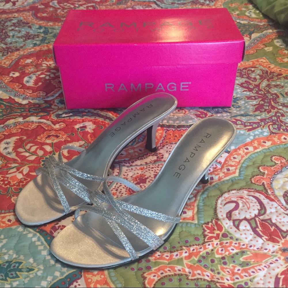 Silver dress sandals